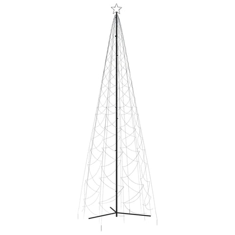 vidaXL Christmas Cone Tree Cold White 1400 LEDs 5x16 ft