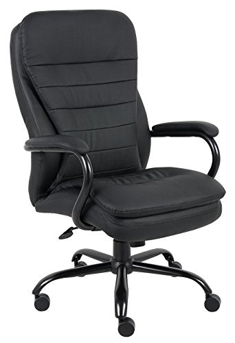 Boss Office Products CaressoftPlus Executive Big & Tall Chair, 400 lb. Capacity, Black (B991-CP)
