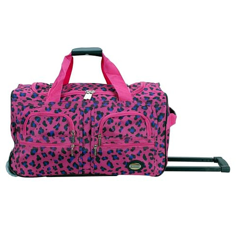 Rockland Rolling Duffel Bag, Navy, 22"