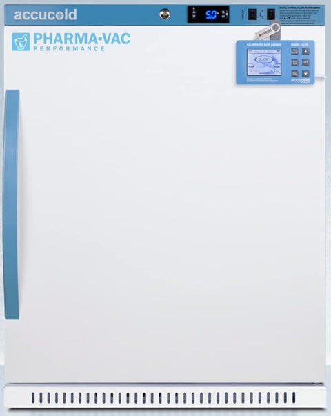 ADA Height medical refrigerator with installed data logger