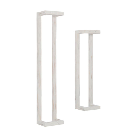 Powell Tesni Wood 2 Pack Towel Rack with White Finish D1426A21WH