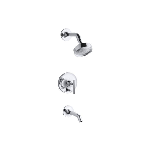 Purist® Rite-Temp® bath and shower trim with lever handle