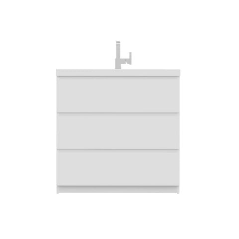 Paterno 36 inch Modern Freestanding Bathroom Vanity White