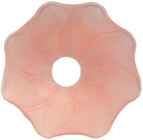 Meyda Tiffany 10156 Leaf, Flower, Fruit Shade Pond Lily Collection in Bronze/Dark Finish, 3.50 inches, Mottled Petal Pink