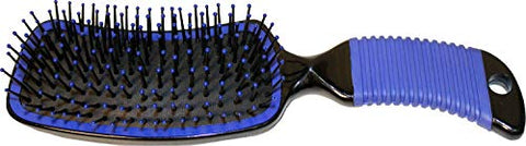 Partrade P Curved Handle Mane/Tail Brush Blue, 8 1/2" X 2 1/2", Model Number: 634801