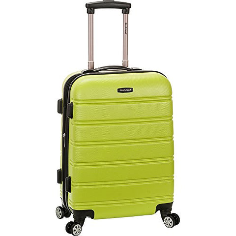 Rockland Melbourne Hardside Expandable Spinner Wheel Luggage, Metallic, Carry-On 20-Inch