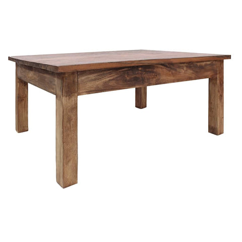 vidaXL Coffee Table Various Shades of Brown Solid Mahogany Wood Medium