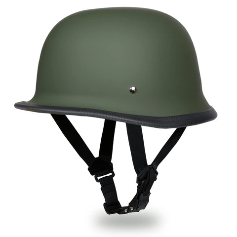 Daytona Half Shell German Motorcycle Helmets, DOT Approved for Superior Safety and Style – Comfortable, Durable, and Perfect for Riders Who Want a Retro Look with Modern Protection Standards