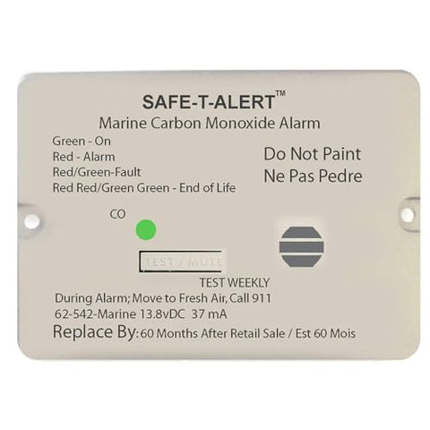 Mti Industries 62-542-R-MARINE-WH Detector Marine Co Alarm White