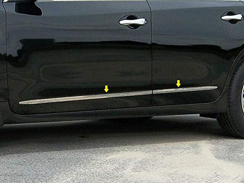QAA is Compatible with 2013-2015 Nissan Altima 4 Piece Stainless Side Molding Accent Trim, 1" Wide AT13550