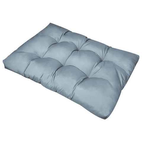 vidaXL Chair Cushion, Water Repellent Outdoor Pallet Cushion, Seat Cushion Sofa Pad for Garden Patio Furniture, Chair Pad, Gray Fabric