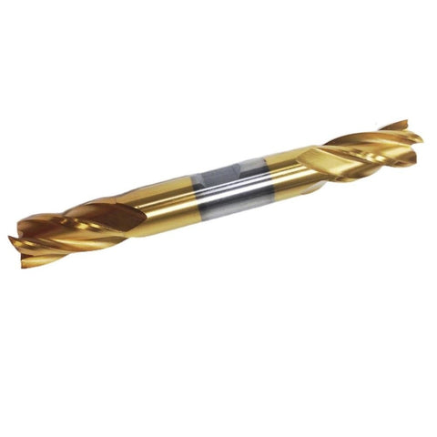 HHIP 5829-0250 1/4 x 3/8" 4 Flute TiN Double End Center Cut End Mill