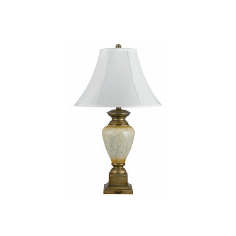 Cal Lighting LA-136/AS One Light Table Lamp from Table Collection 16.00 inches