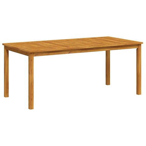 vidaXL Patio Dining Table - 70.9"x35.4"x29.5" Solid Acacia Wood - Rectangular Outdoor Garden Furniture