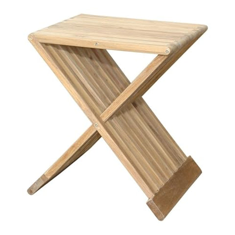 Oakestry Marilla 16 Inch Folding Side Table Compact Portable Accent Table Space Saving Design Lightweight Indoor Outdoor Use Modern Bedside Coffee Patio End Table Durable Easy Storage