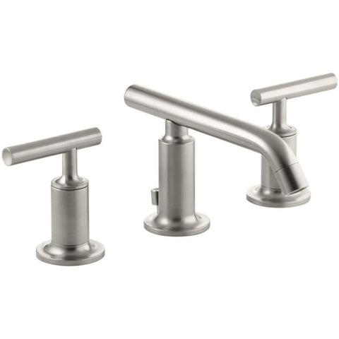 Kohler 14410-4-BN Purist® Widespread Bathroom Sink Faucet with Lever Handles, 1.2 gpm, Vibrant Brushed Nickel