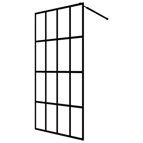 vidaXL Walk-in Shower Screen Bathroom Washroom Shower Partition Enclosure Cubicle Surrounds Shower Walls Parts Clear Tempered Glass 31.5"x76.8"