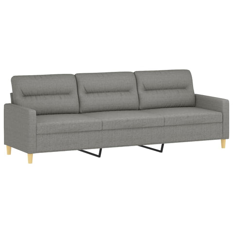 vidaXL Sofa, Upholstered Sofa Couch for Living Room, Sectional Sofa Fabric Couch for Bedroom Office, Modern Style, Dark Gray Fabric