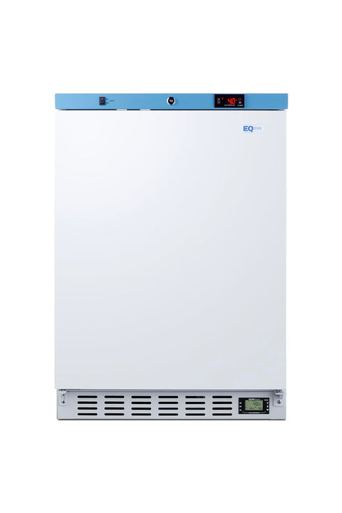 EQTemp ACR51WLHD 24 Inch Wide 3.88 cu.ft Built-In Healthcare Refrigerator Digital Thermostat LED Lighting (Left Hand Door White)