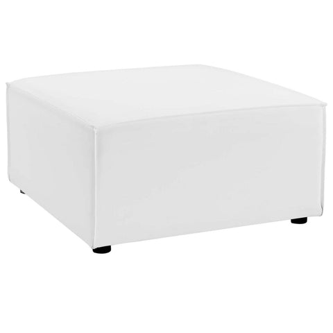 Modway EEI-4211-WHI Saybrook Patio Sectional Ottoman in White, 29.5 x 29.5 x 15.5