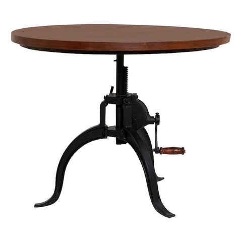 Riley Adjustable Height Rustic Hi-Lo Coffee Table - Chestnut/Black