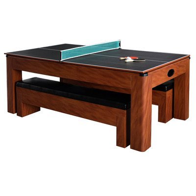 Hathaway Sherwood 7 ft. Air Hockey Table with Benches [parallel import goods]