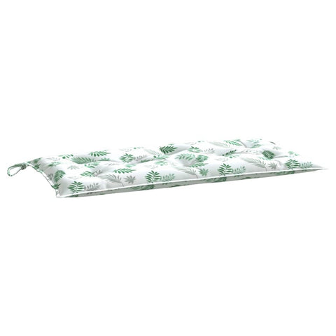 vidaXL Comfortable Garden Bench Cushion with Leaf Pattern - 39.4"x19.7"x2.8", Made from Durable, Water- Oxford Fabric with Soft Hollow Fiber Filling for Indoor/Outdoor Use