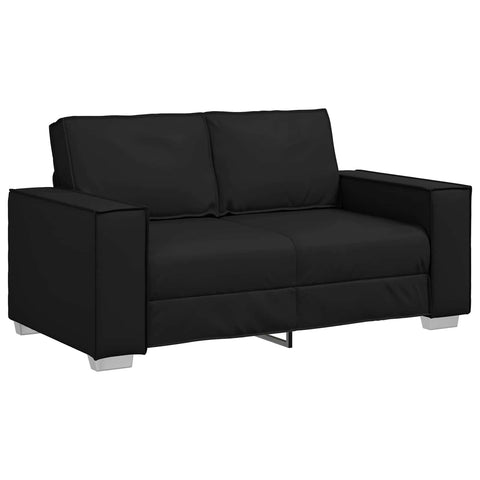 vidaXL Sofa 120cm Black Fabric, Chic Modern Sofa, Rectangle Style, Tough Fabric Seating, Airy Upholstery, Comfy Couch for Your Living Room