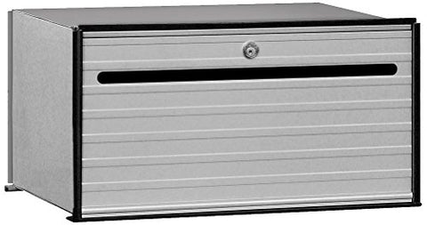 Salsbury Industries 2401 Data Distribution System Aluminum Box, 1 Door, Aluminum with Black Trim