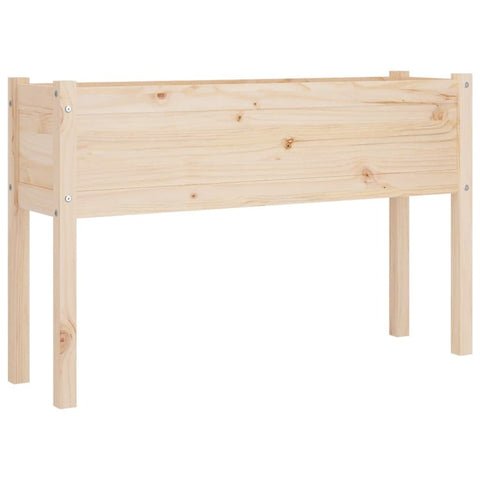vidaXL Raised Wooden Garden Planter - Solid Pine Wood, Weather-, Large Outdoor Flower and Plant Box with Assembly Instructions