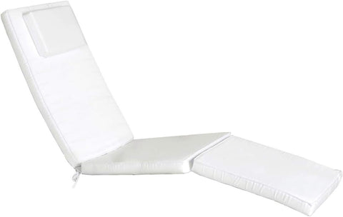 White Steamer Chair Cushion