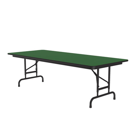 Standard Adjustable Height Folding Table (30 in. x 60 in./Green)