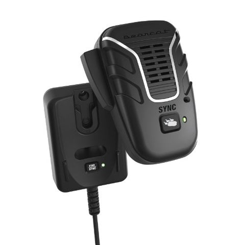 Uniden BC906W Wireless CB Microphone and Speaker in a single unit, Up to 100 Yard Range, Smart Power Save, Active Noise-Canceling Technology, Clear Quality Sound,Black