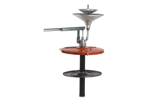 Lincoln 102929 Wheel Bearing Packer with Flexible Follower Plate, fits Bearings 1" to 9 1/2" OD and 9/16" ID Minimum, Clamps to 25 or 35 lb. Grease Drums, Includes 1 to 1-3/4" OD Adapter, Red