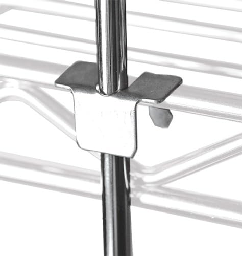 Quantum Storage Systems 61RT Three 61" High Rods with Tabs, Chrome Finish