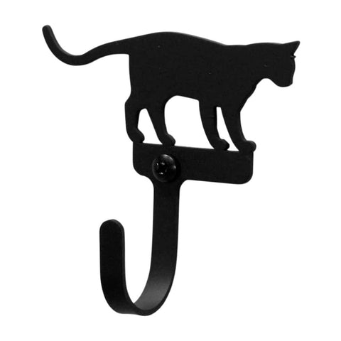 Village Wrought Iron Pet Cat at Play Wall Hook Decorative Small