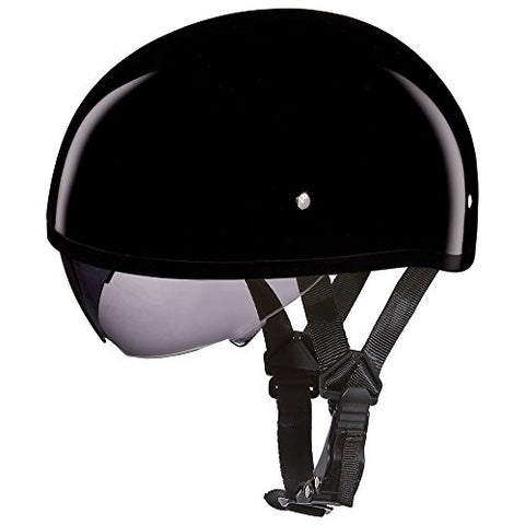 Daytona Helmets Half Skull Cap Motorcycle Helmet with Built-in Inner Shield, DOT Approved, Lightweight, Comfortable, and Durable Protection for Riders, Sleek Design, Fits and Styles