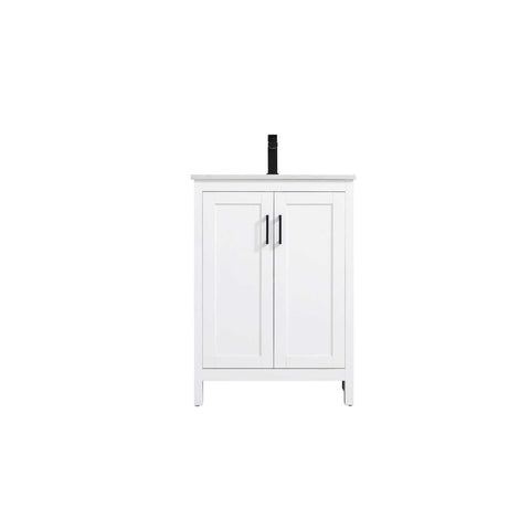 Elegant Kitchen and Bath Finnley 24" Single Bathroom Vanity in White