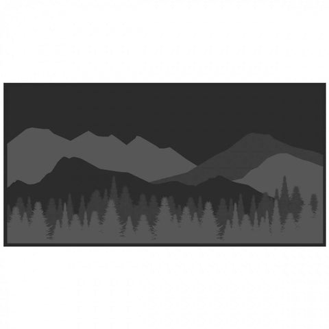 Kuma Outdoor Gear Mountain Wilderness Mat, 18''x9'', Black/Grey