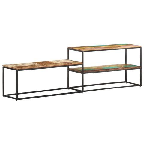 vidaXL TV Cabinet Mixed Color Solid Reclaimed Wood Large TV Cabinet