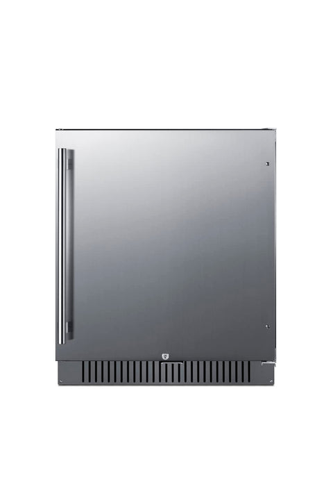 Summit 27” Refrigerator, Built-in, Outdoor Refrigerator, 4.98 cu.ft. Capacity, ADA Compliant, Stainless Steel- FF27BSSADA