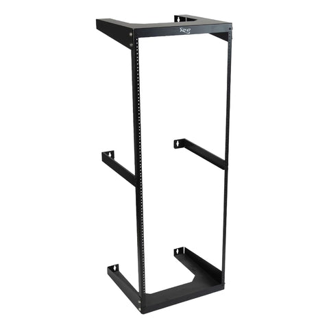 ICC 30U Wall Mount 19? Open Frame Server Rack – 18? Deep Cold-Rolled Steel, 125?lb Load Capacity – Large Wall Rack for Network Switches, Patch Panels, AV, IT & Telecom Equipment
