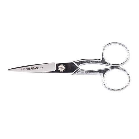 Klein Tools G435 Scissors, Tailor Point Scissor Great for Embroidery, Sewing, Fabric, Electronics, More, 5-Inch