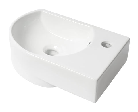 ALFI brand ABC119 Bathroom Sink, Small, White