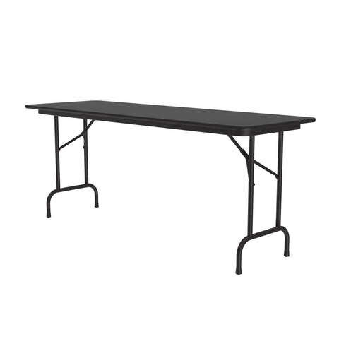 Correll Rectangular Laminate Top Folding Table with Black Granite CF2472TF-07