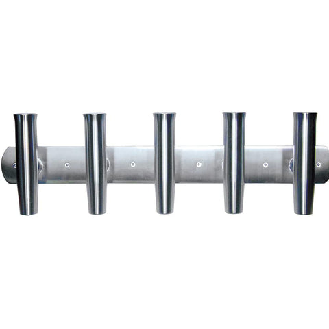 Tigress Transom Mount Rod Holder, 35" Durable 5 Rod Holder, Includes White Liners for Protection