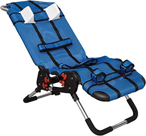Anchor Pediatric Bath Chair for Kids with Special Needs by Circle Specialty- Adjustable Bath Chair for Children & Teens- Fast-Drying Mesh Fabric, Head Rest, Support Bars, Positioning Straps (Large)
