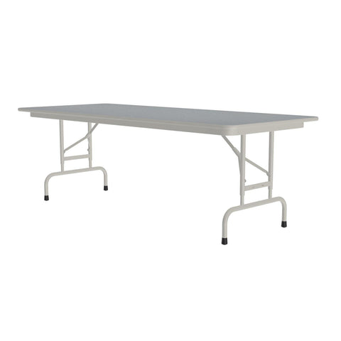 Correll Rectangular Laminate Top Folding Table with Gray Granite CFA3072TF-15