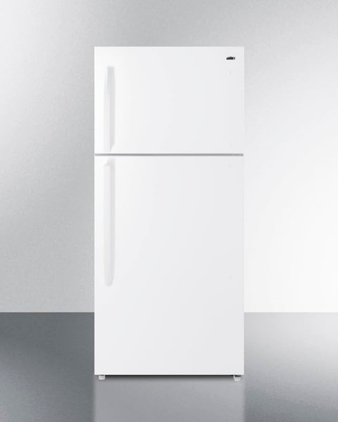 Summit 30 inch wide Top Freezer Refrigerator with Icemaker Door Storage Crisper Drawers Frost Free Operation- CTR18WIM (RHD White)