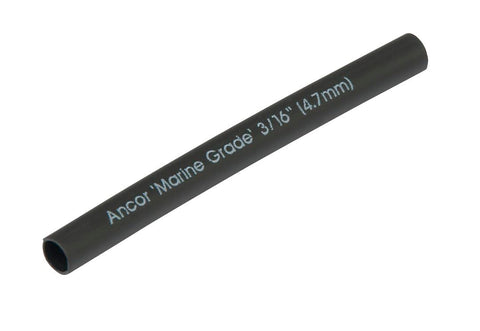 ANCOR MARINE GRADE 302103 Electrical Adhesive Lined Heat Shrink Tubing (3/16-Inch Diameter, 3-Inches Long, Black, 3-Pack)